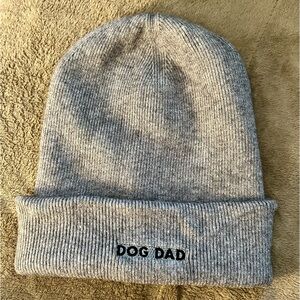 NWOT Grey Dog Dad Beanie